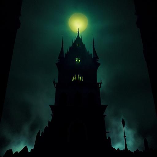 Lady Timpani in Castle Bleck Ruins, Dark Whimsy Style