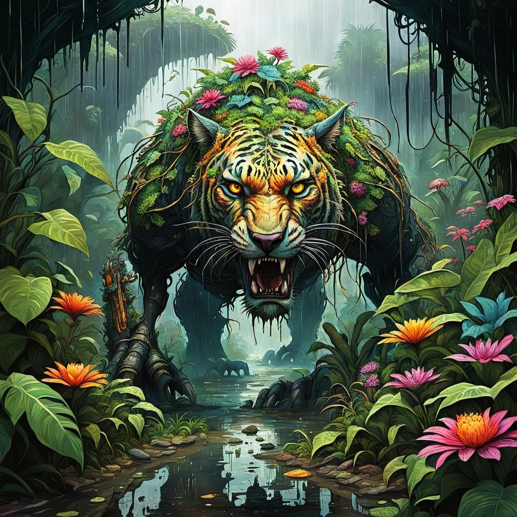 Post-Apocalyptic Jungle Dominated by Predators