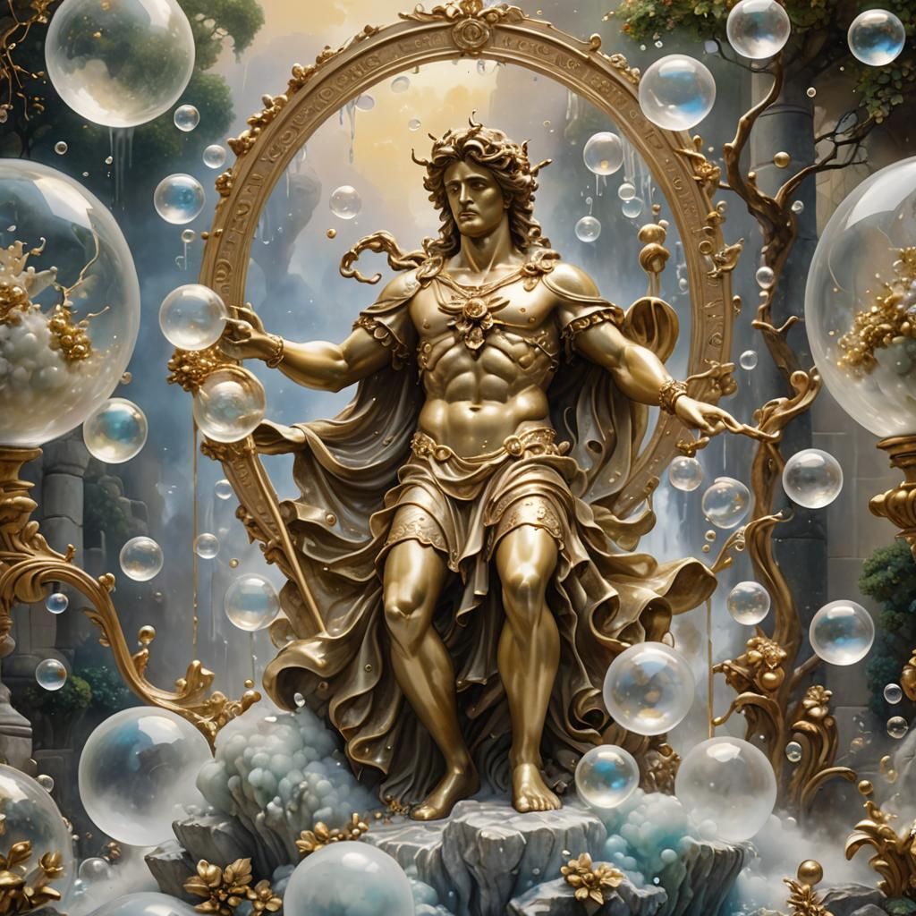 Greek Mythology Figure in Ethereal Fantasy Art