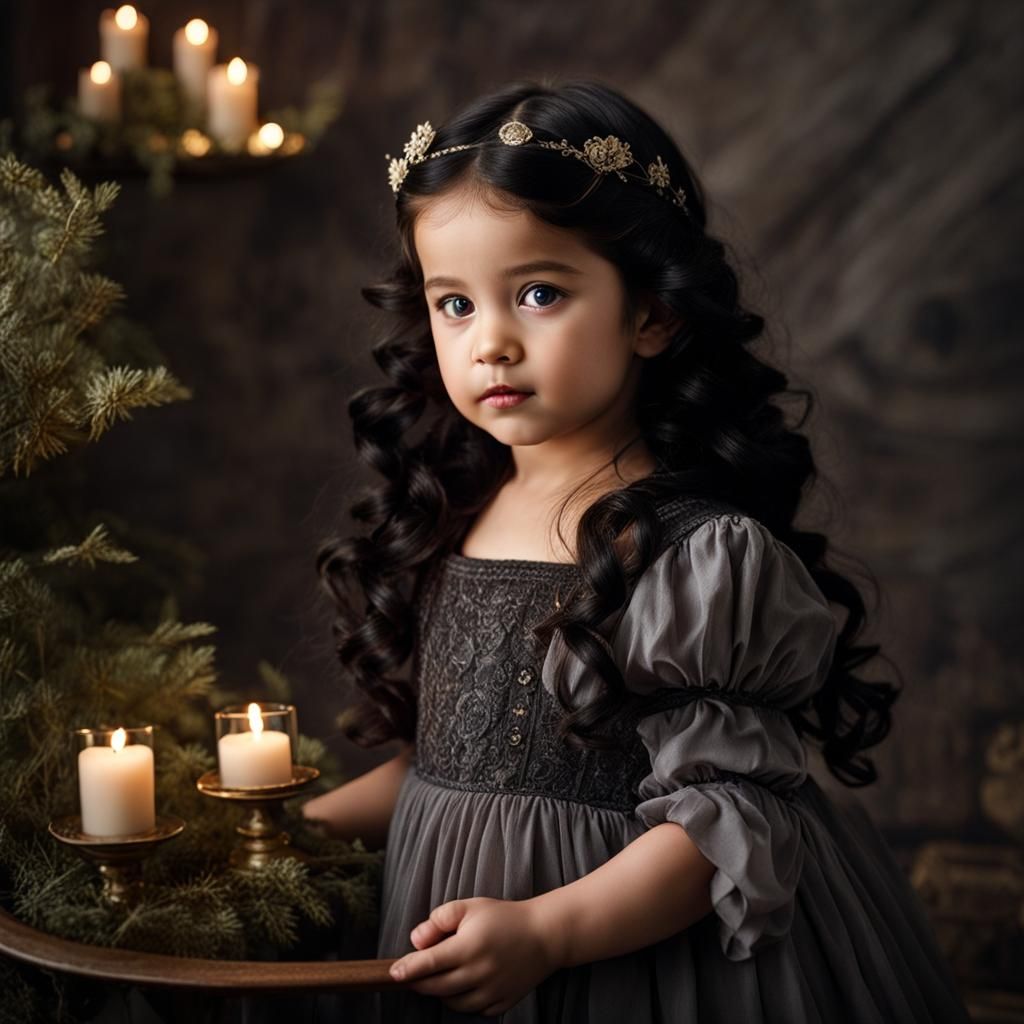 Ethereal Toddler in Medieval Nursery