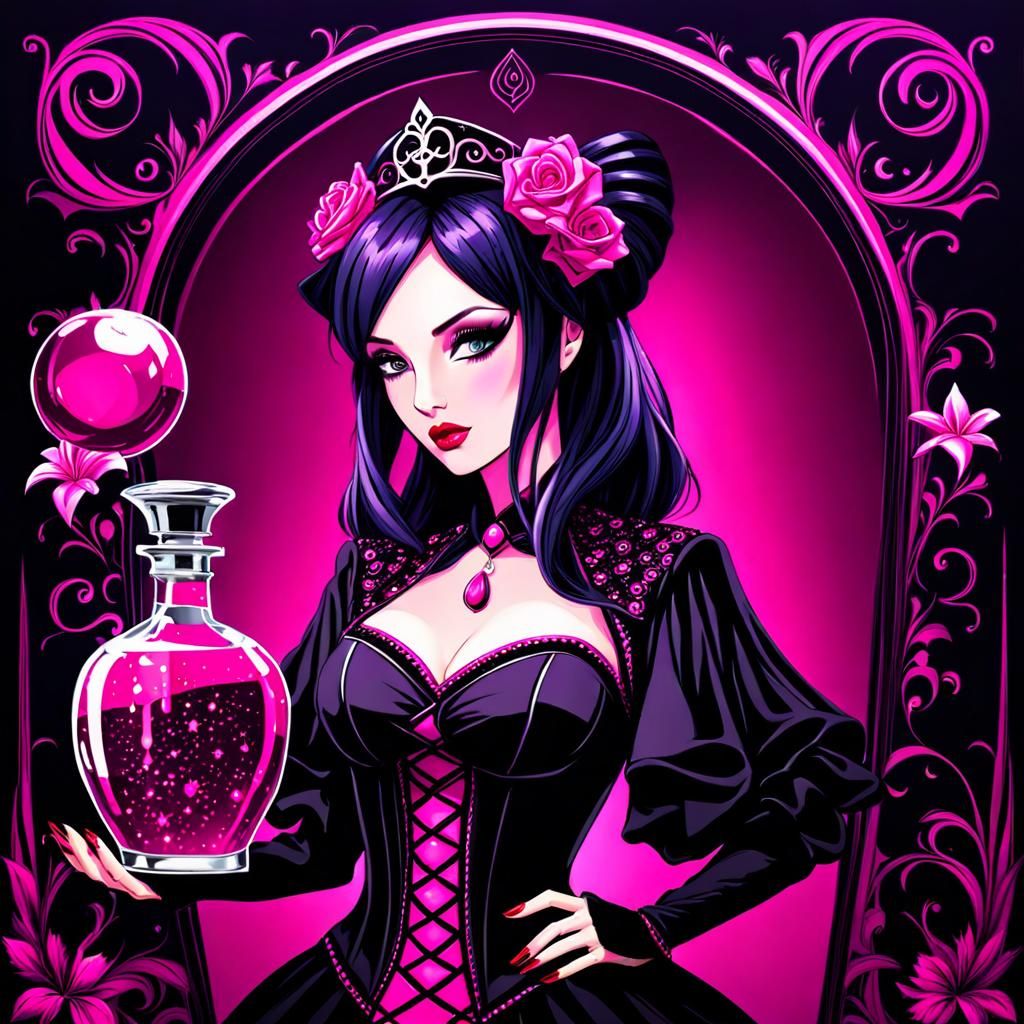 Pink Poison Girl and Deadly Potion