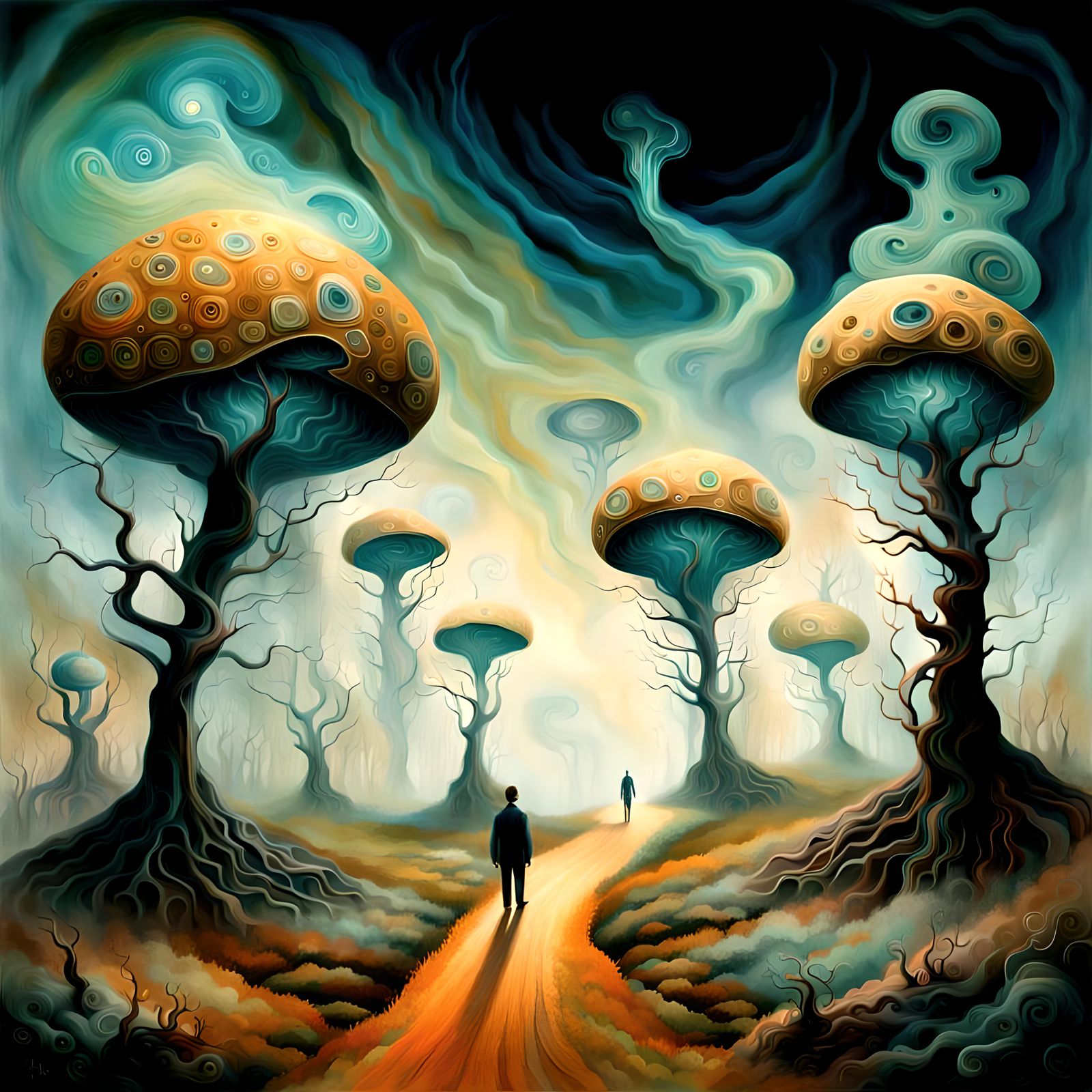 Dreamlike Landscape of Collective Unconscious, Surreal Art