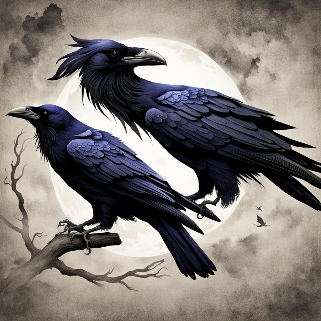 Odin's Ravens: Huginn and Muninn in Norse Mythology
