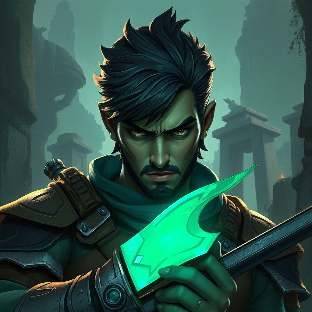 Heroic Reinforce-mint in a Matte-Painted Fantasy Scene