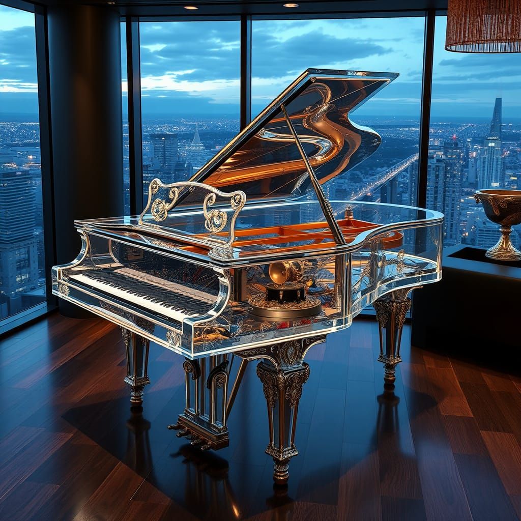 glass piano