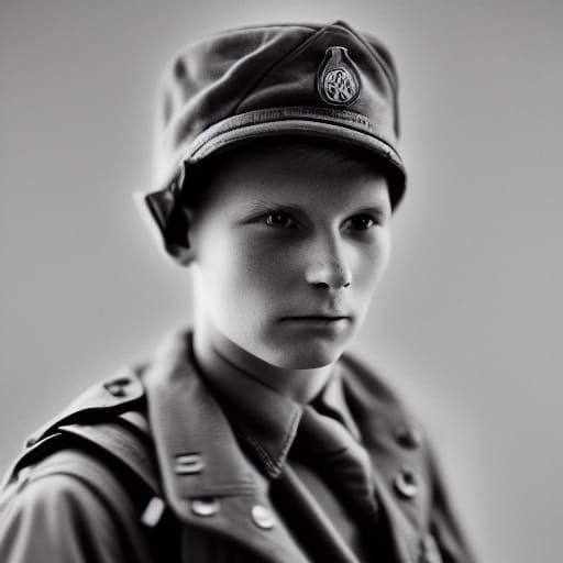 WWII American Soldier Portrait in Natural Light