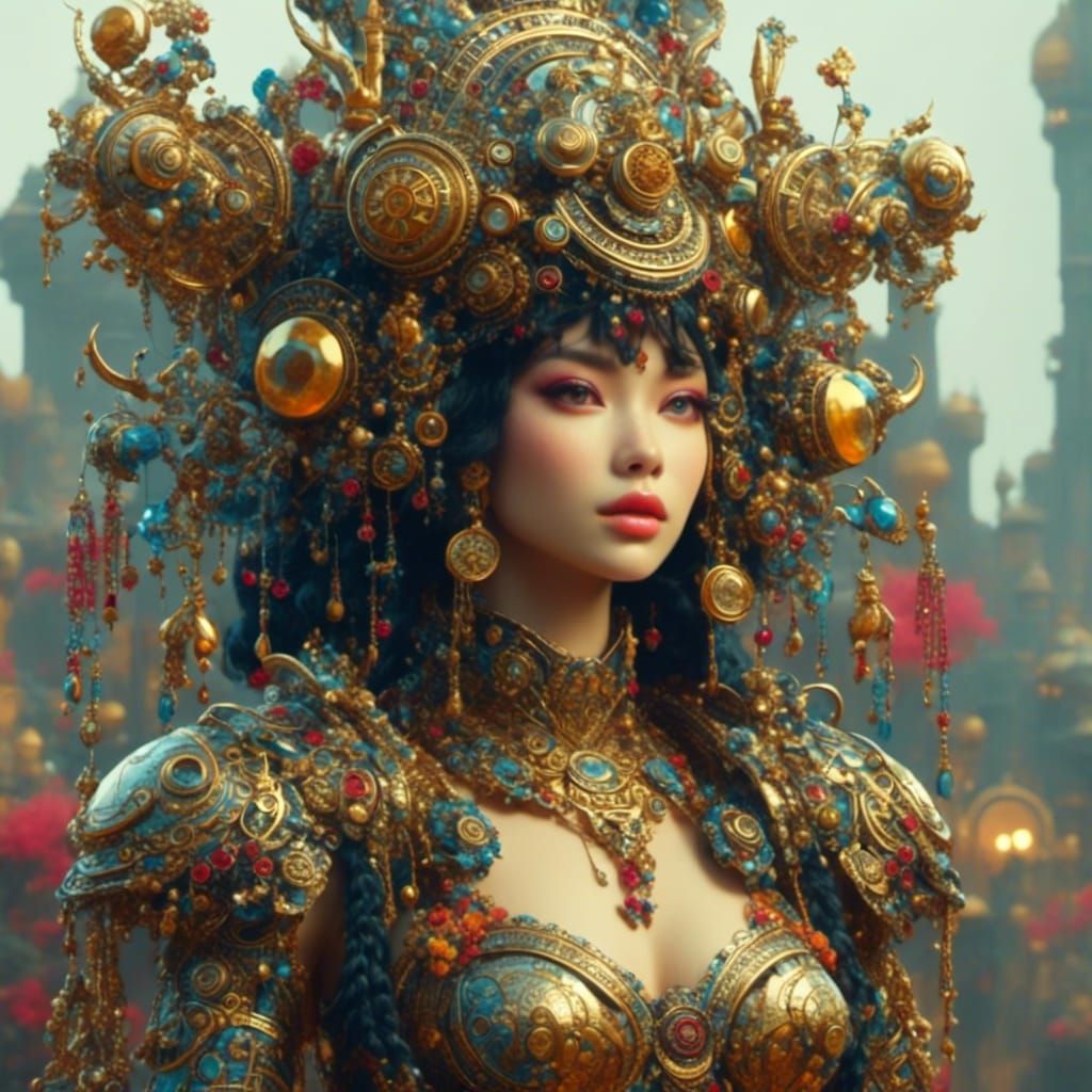 Contemporary Punk Pop Art Portrait