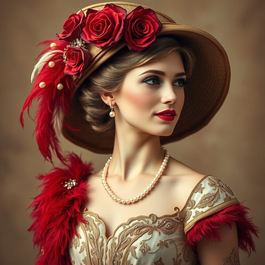 Young woman, 20s, light skin,  European features,  with a so...