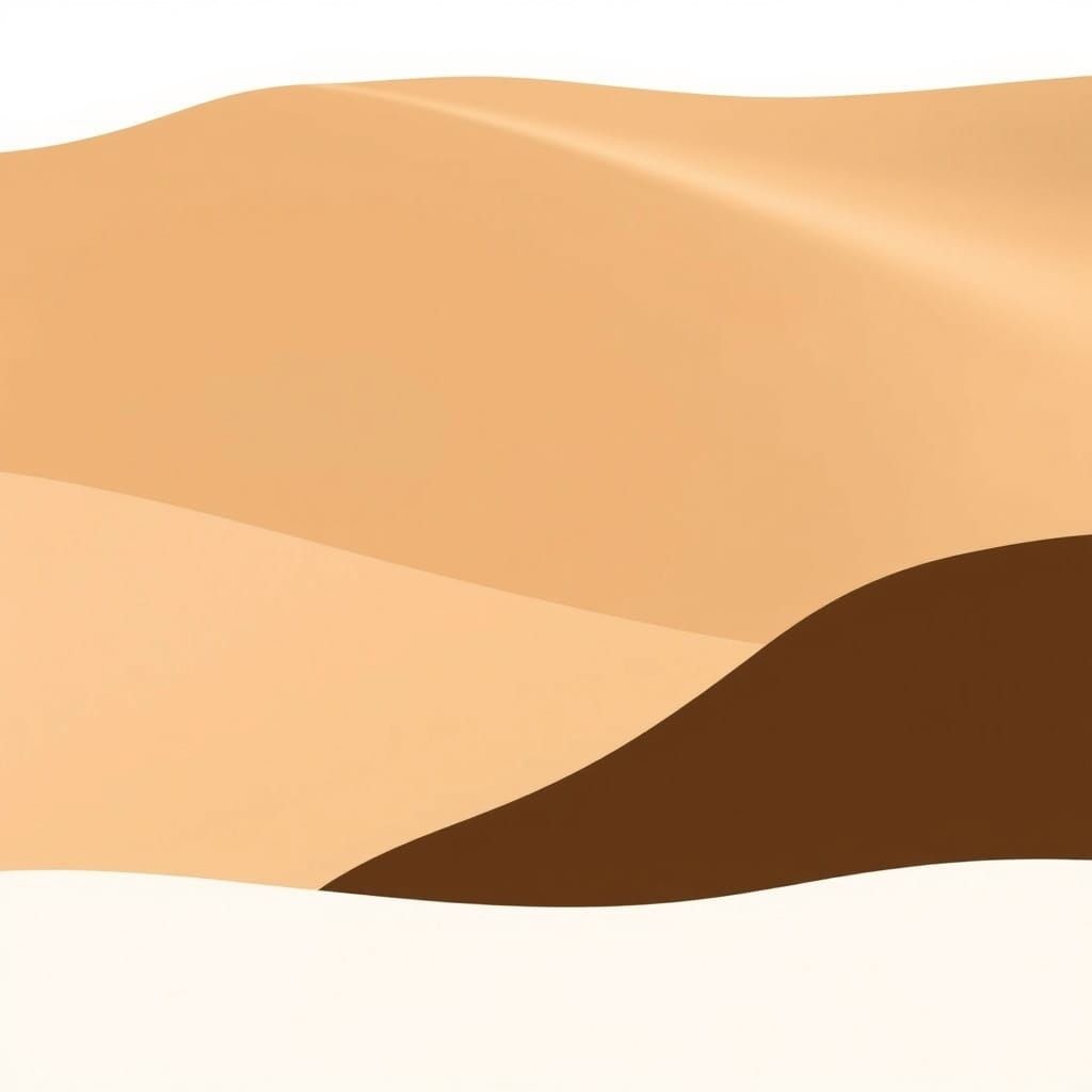 Tranquil Minimalist Landscape in Earthy Hues