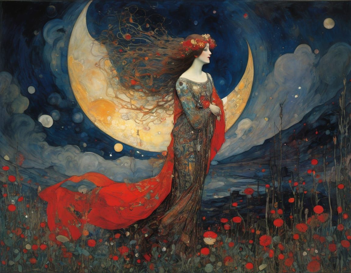 Vibrant Figures in Dynamic Light, High Contrast