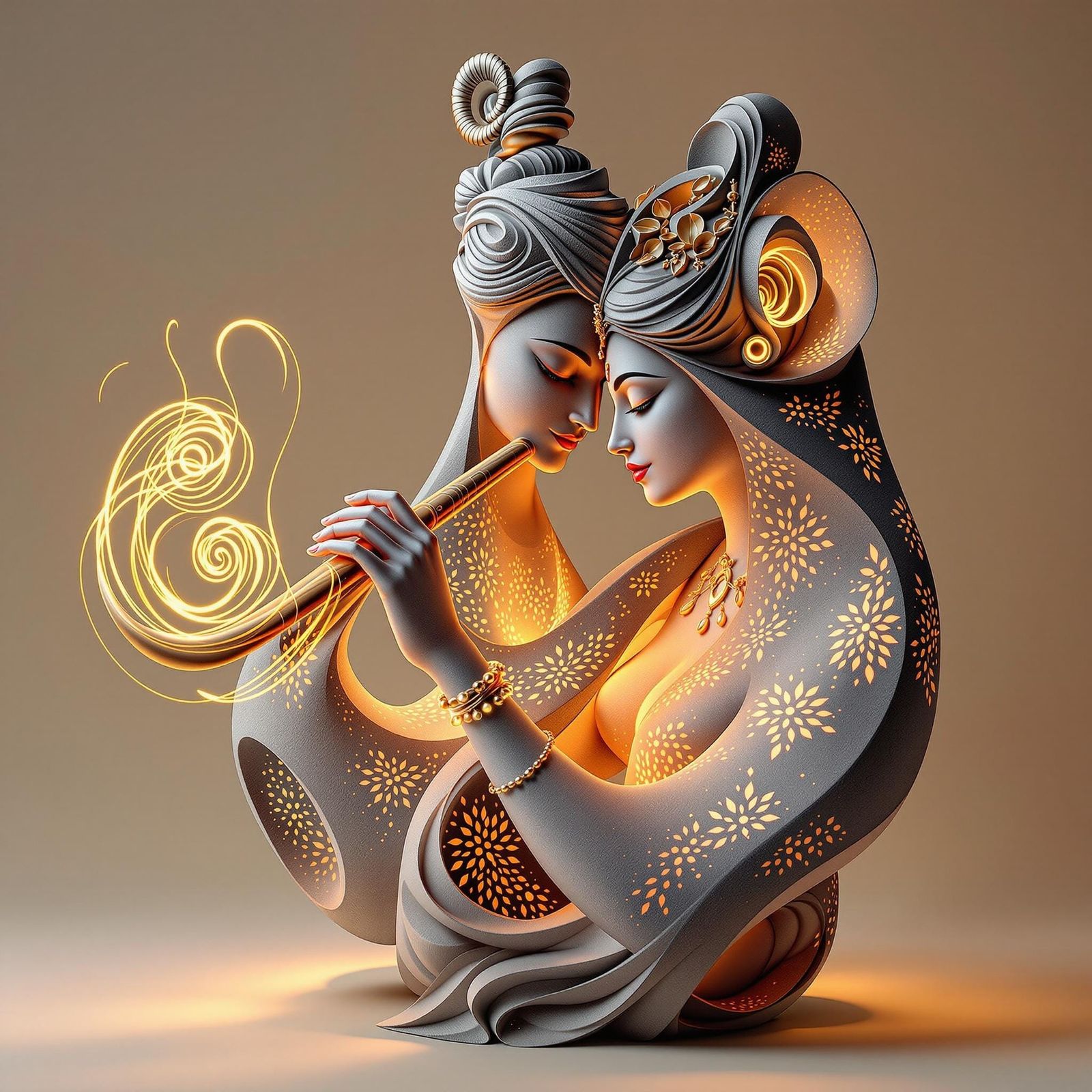 Divine Harmony in Modern Abstract Sculpture