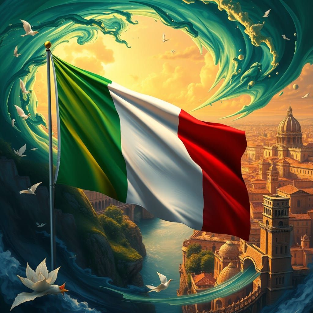 Italian Renaissance Fantasy Flag