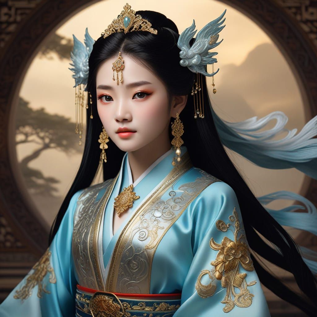 Ethereal Xianxia Princess Radiates Heavenly Beauty
