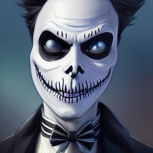 Detailed Portrait of Jack Skellington in Unreal Engine 5