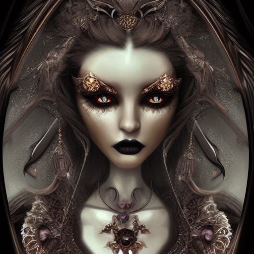 Intricately detailed emotional expressive character: by Bria...