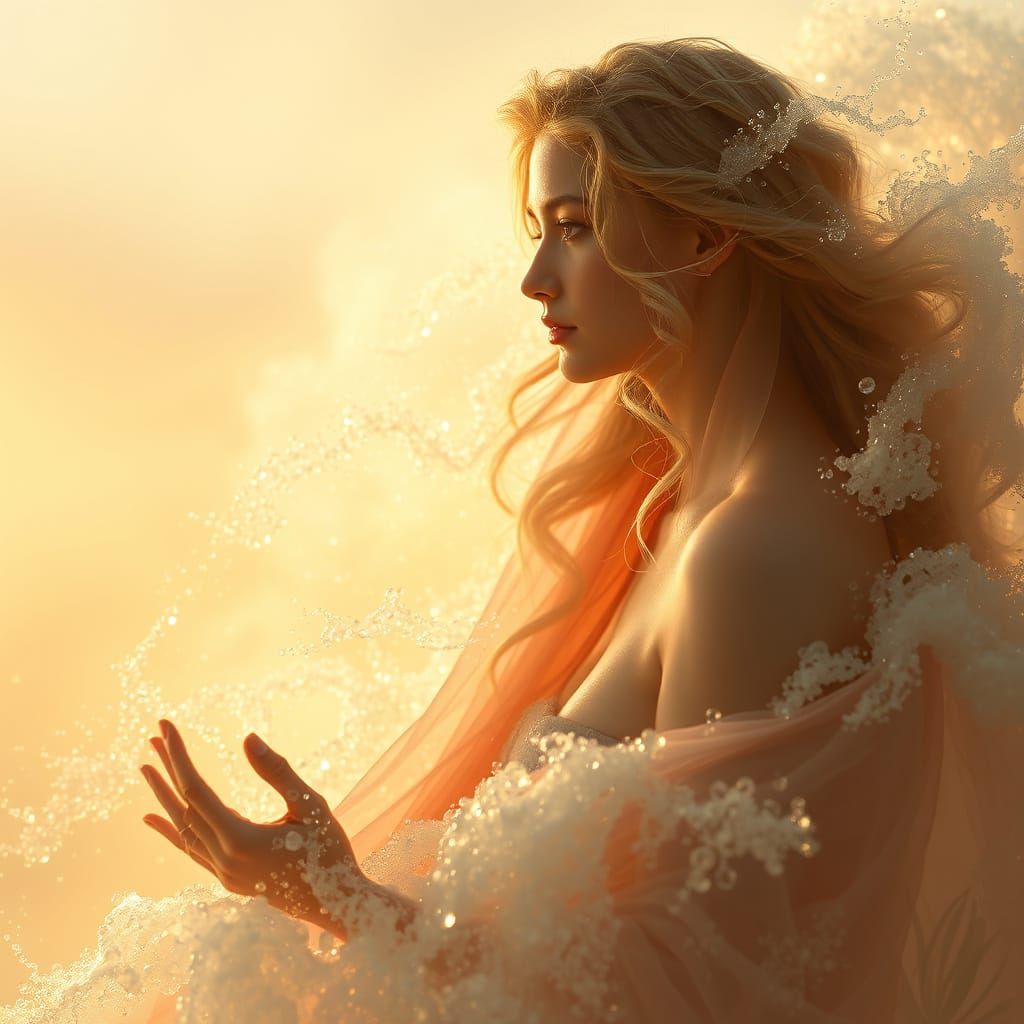 Aphrodite Emerges: Hyper-Detailed Fantasy Art