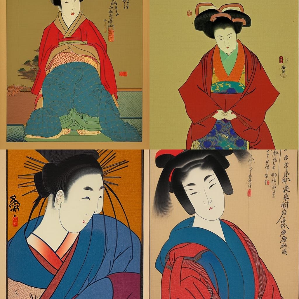 Asian Woman Painting