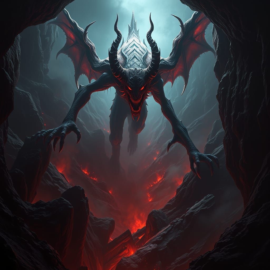 Epic Demon King Abbadon Crawls from the Abyss