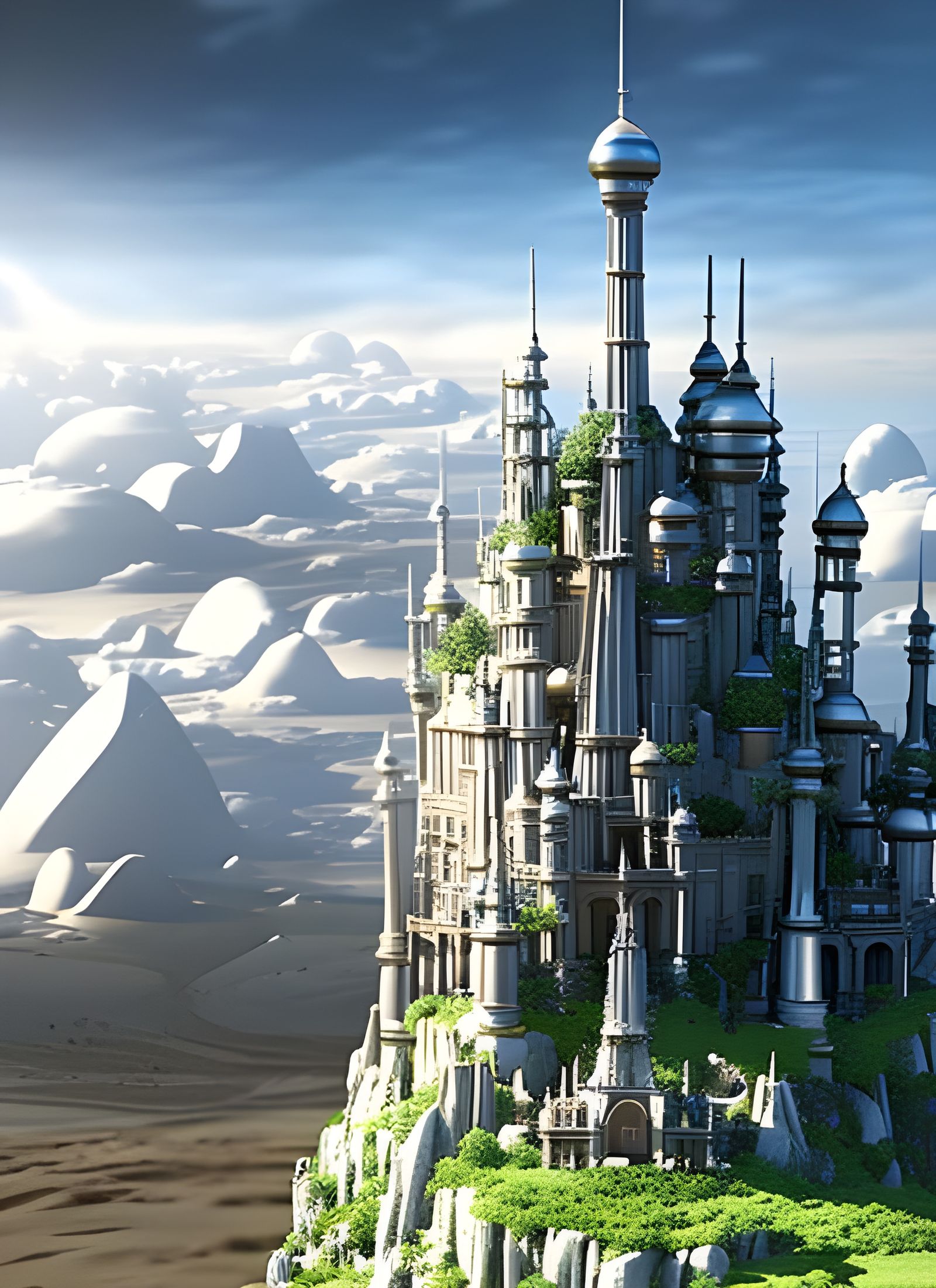 Love-Based World in Hyperrealistic Digital Art