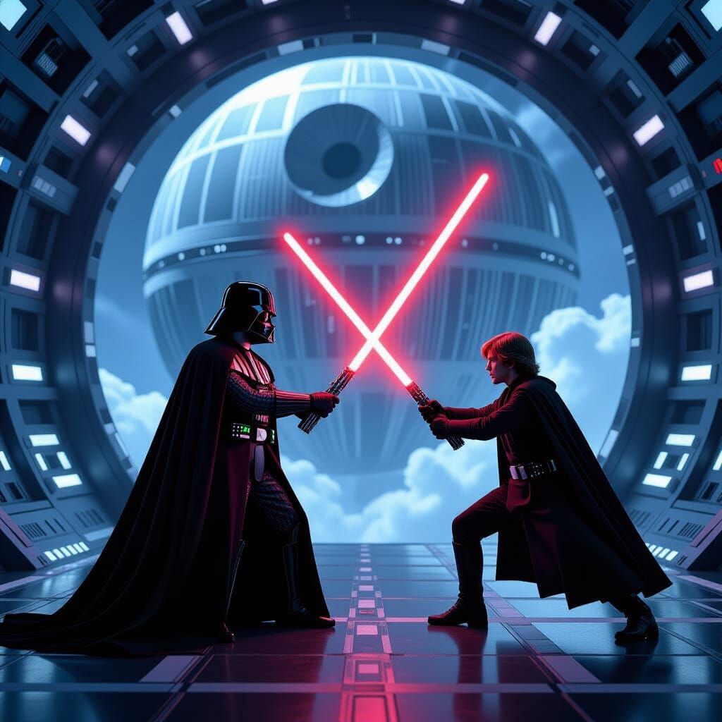 Epic Darth Vader vs Luke Skywalker Duel