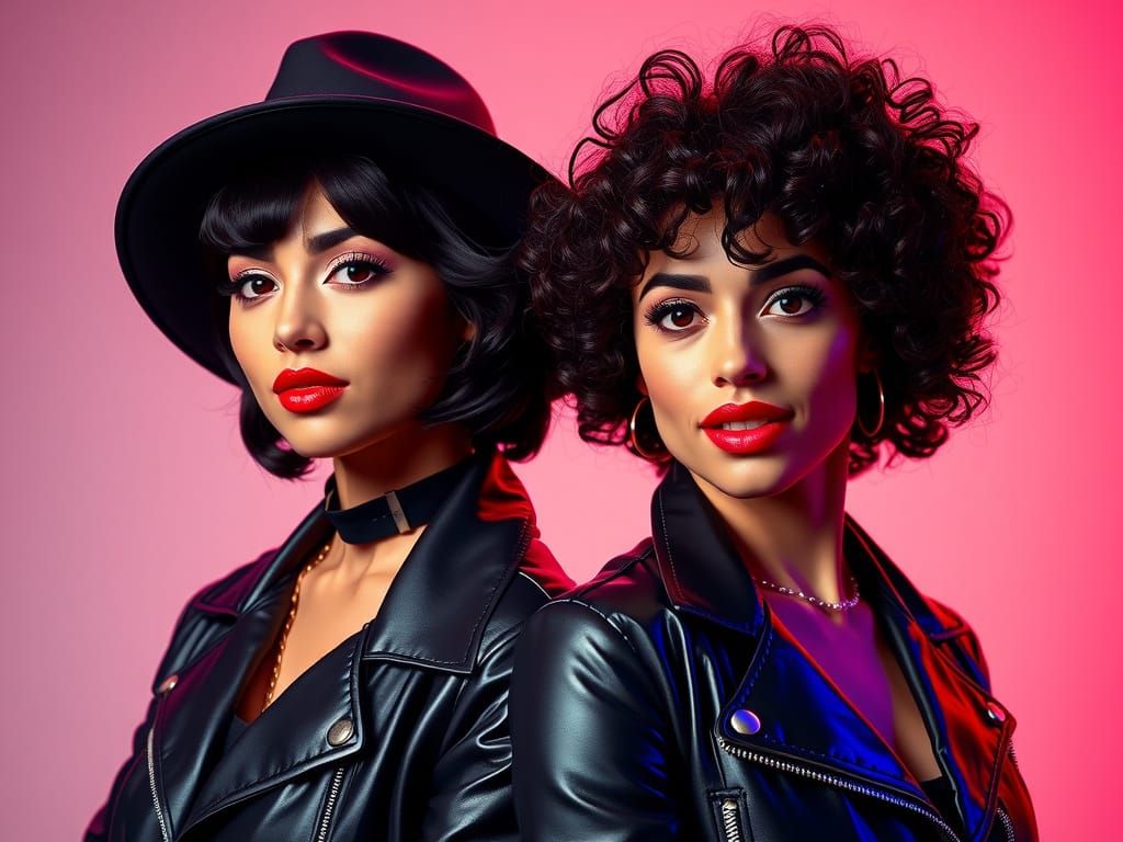 Mel & Kim 'Respectable' 1987 Album Cover Photorealism