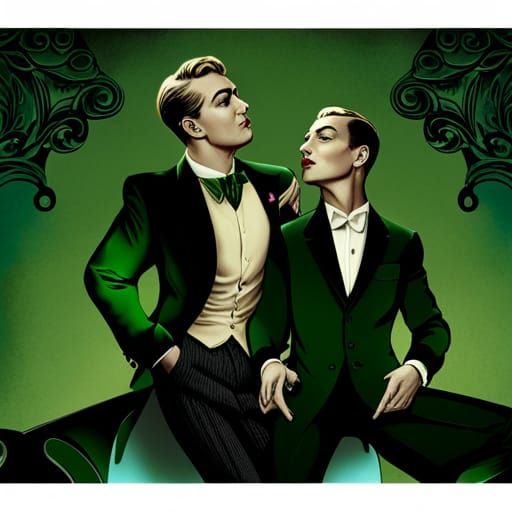 Elegant and snobbish 1930s men