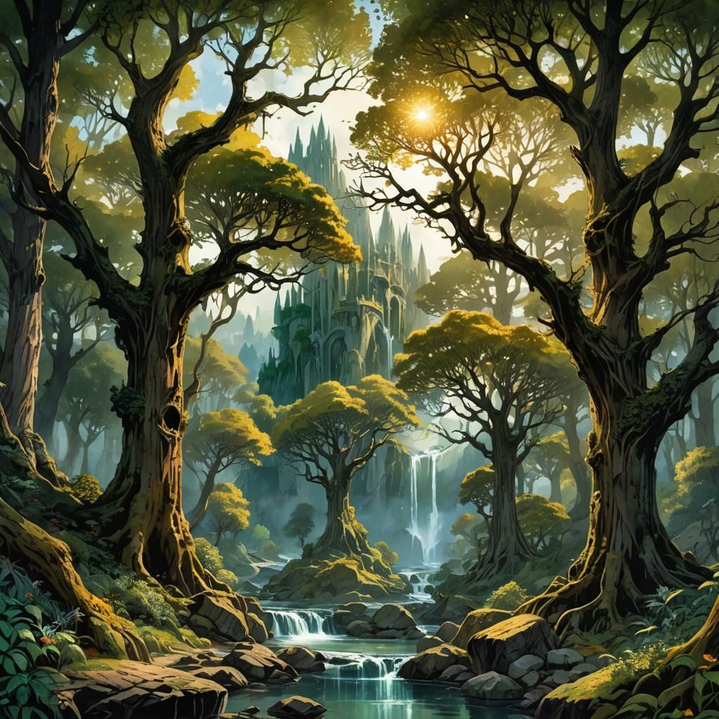 Lothlorien: Middle Earth Fantasy Cover Art