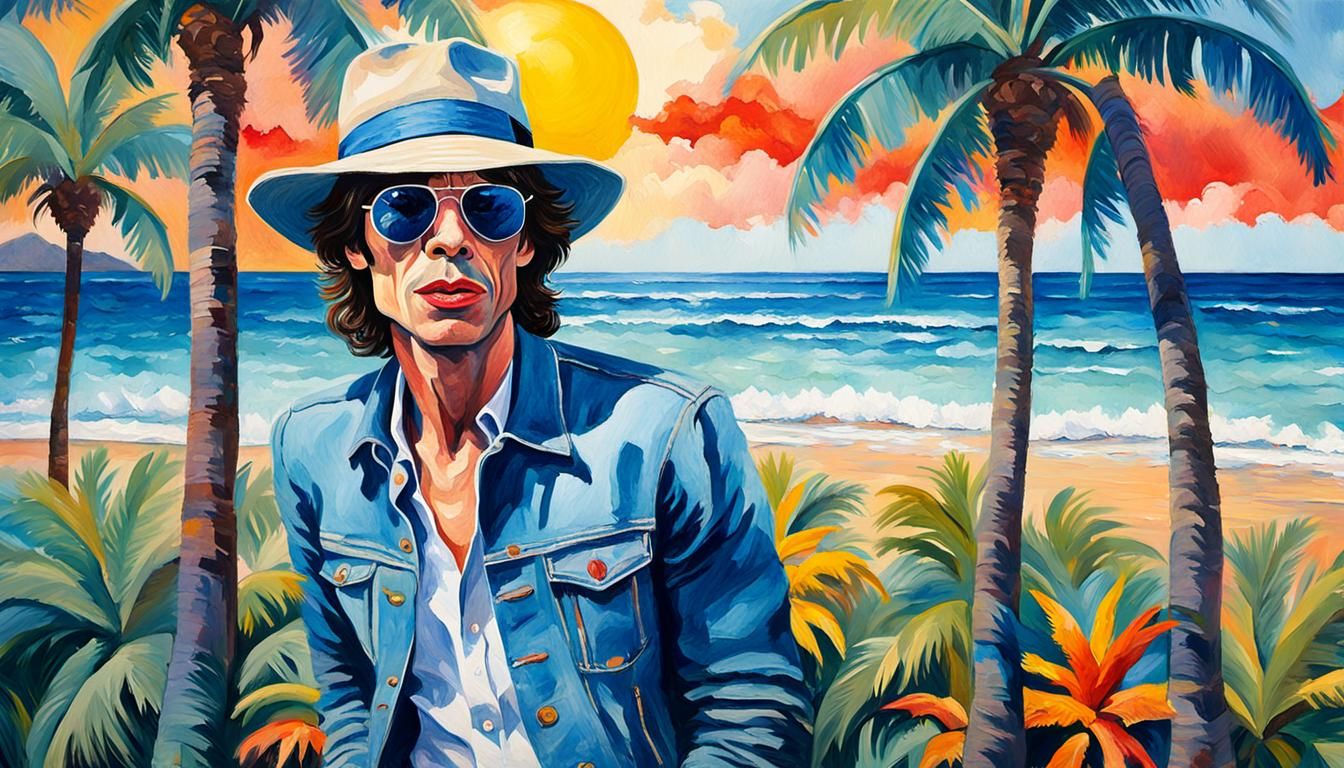 Pop Art Portrait: Singer in Kingston, Jamaica