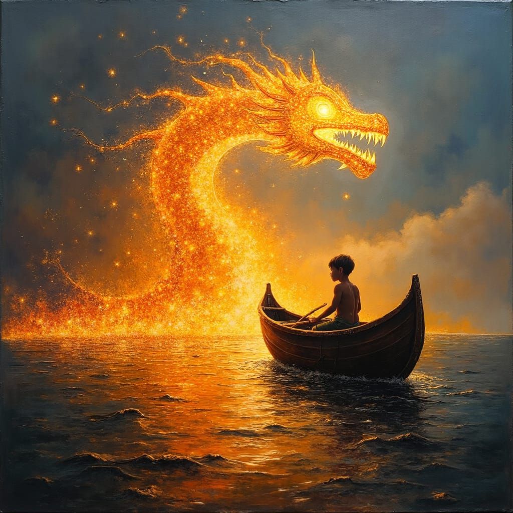 Child's Epic Journey on a Starlight Elk Boat