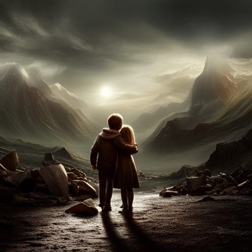 Chocolate Children: A Dramatic Digital Painting