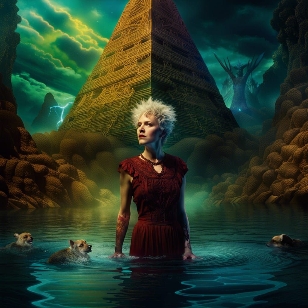 Siren's Song: Drowning Shepherd Boy in Detailed Matte Painti...