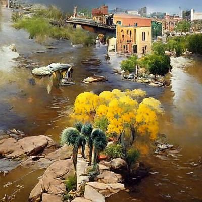 Phoenix Arizona Painting in Naturalist Style
