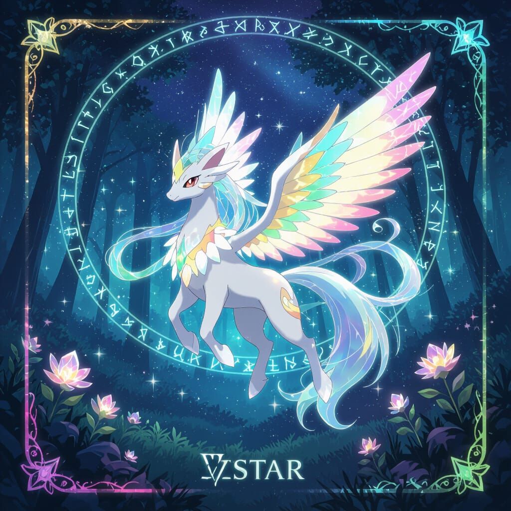 Harmonia Zenith VSTAR Pokémon Card in Cosmic Style