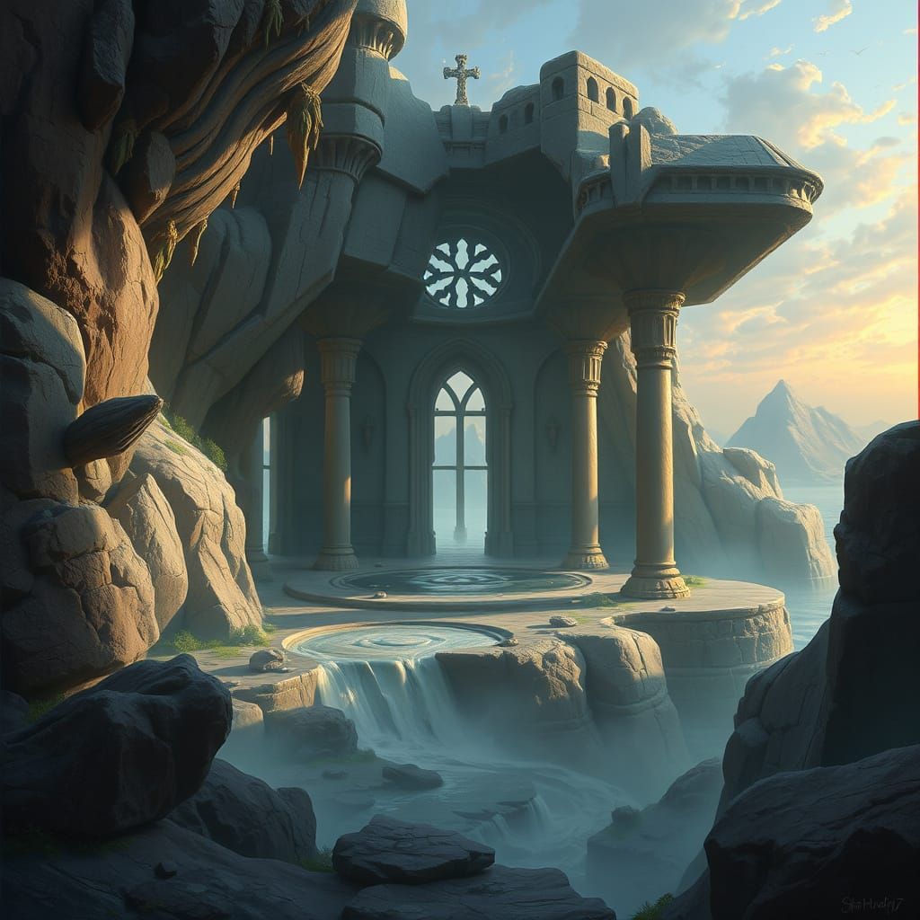 Ethereal Ossified Sanctuary in Dreamlike Detail