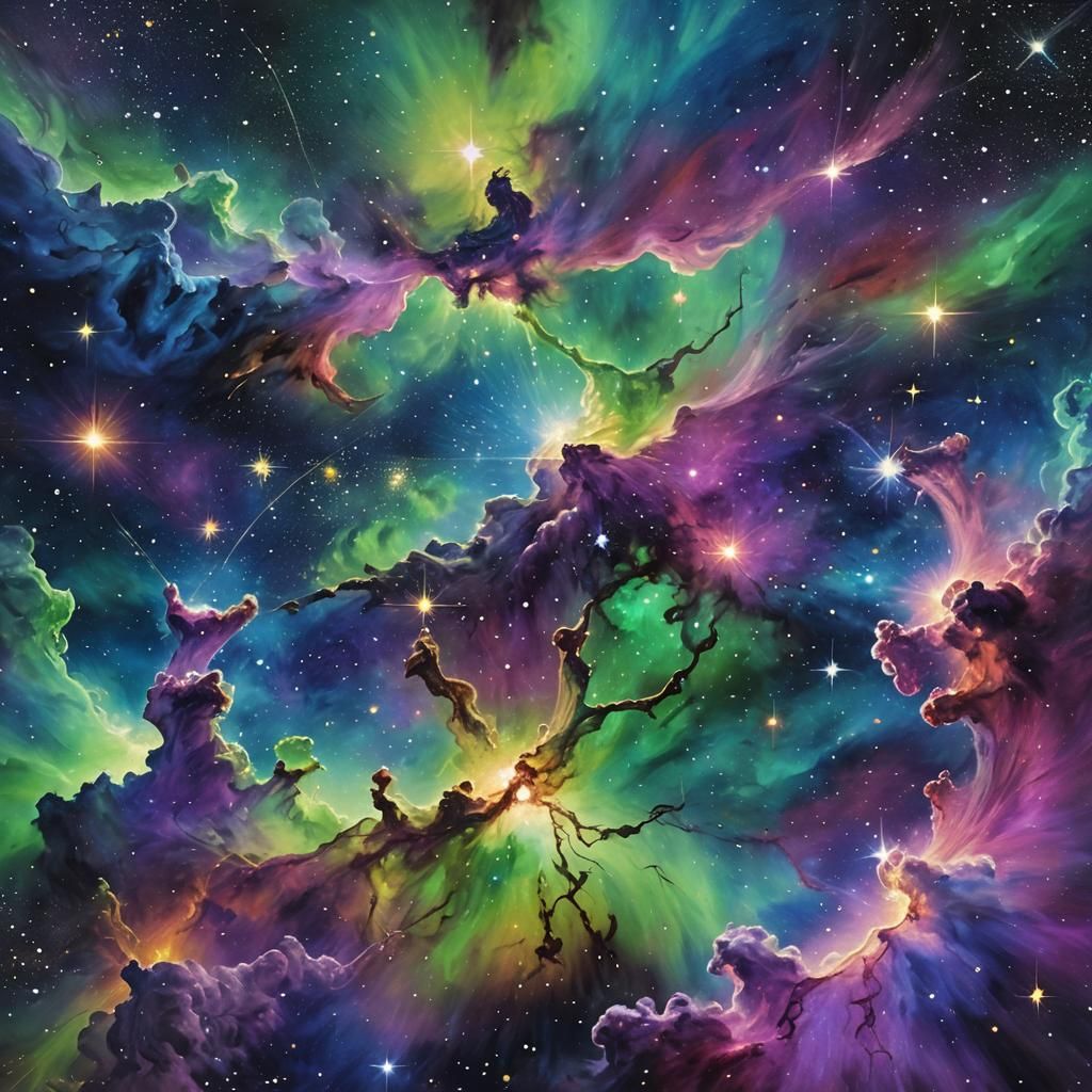 Cosmic Cassiopeia Shines Bright in Starry Night Sky