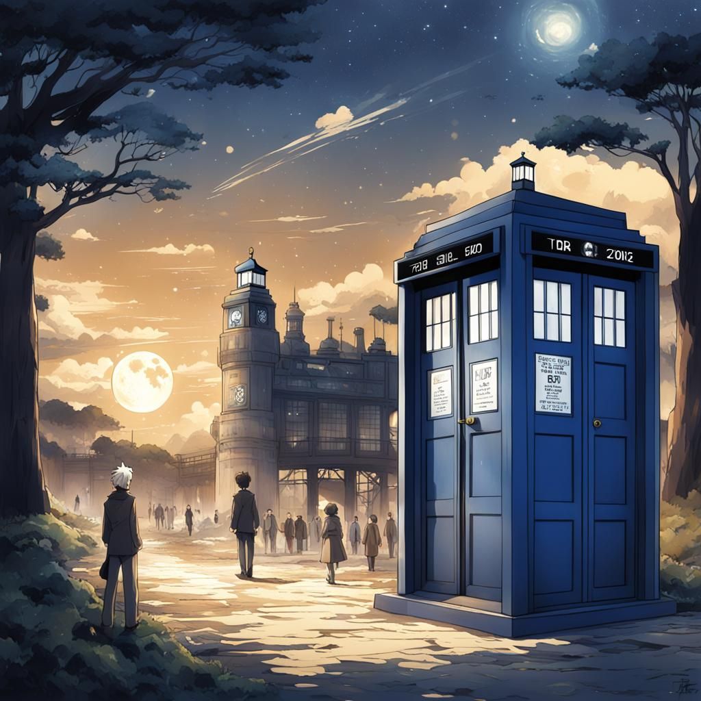 TARDIS in Anime Style Key Visual
