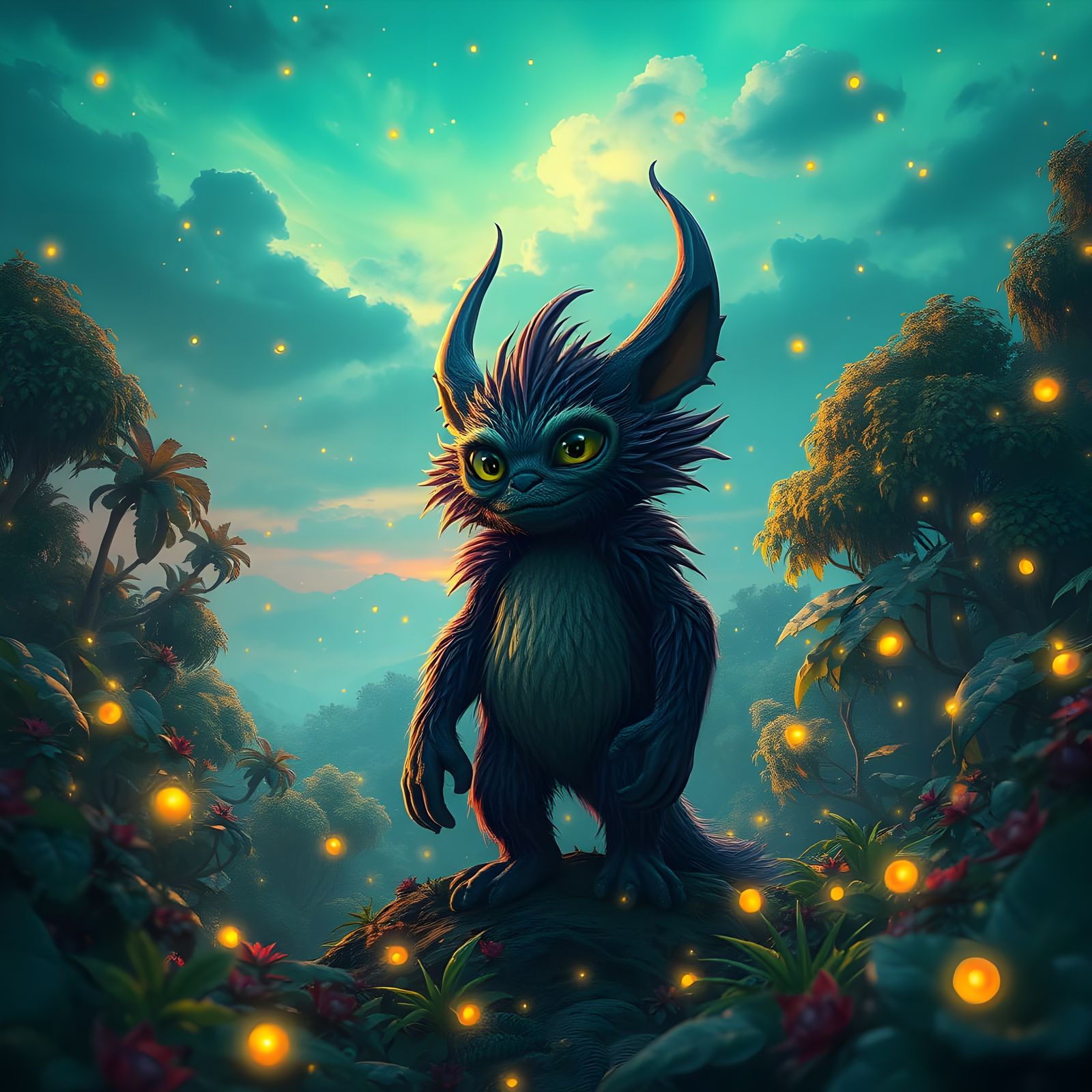 Wild Creature at Enchanted Twilight