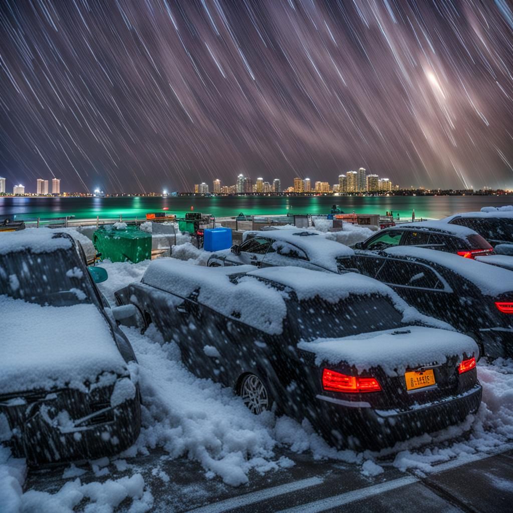 Surreal Ice Storm Grips Miami