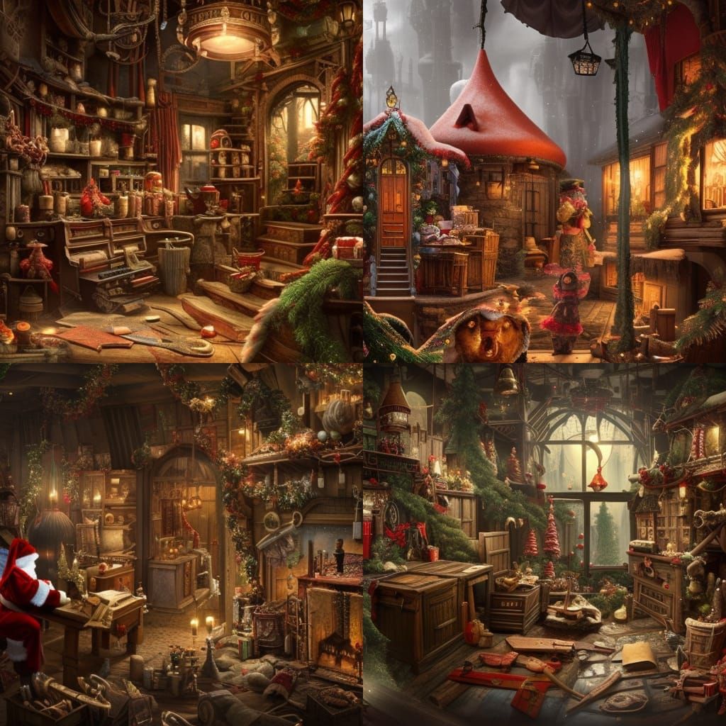 Santa's Workshop: Epic Digital Matte Painting