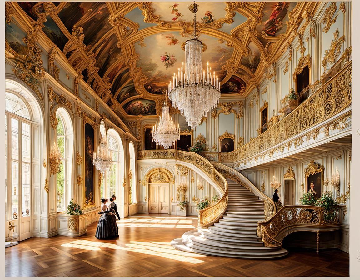 Lavish Masquerade Ball in Rococo Style