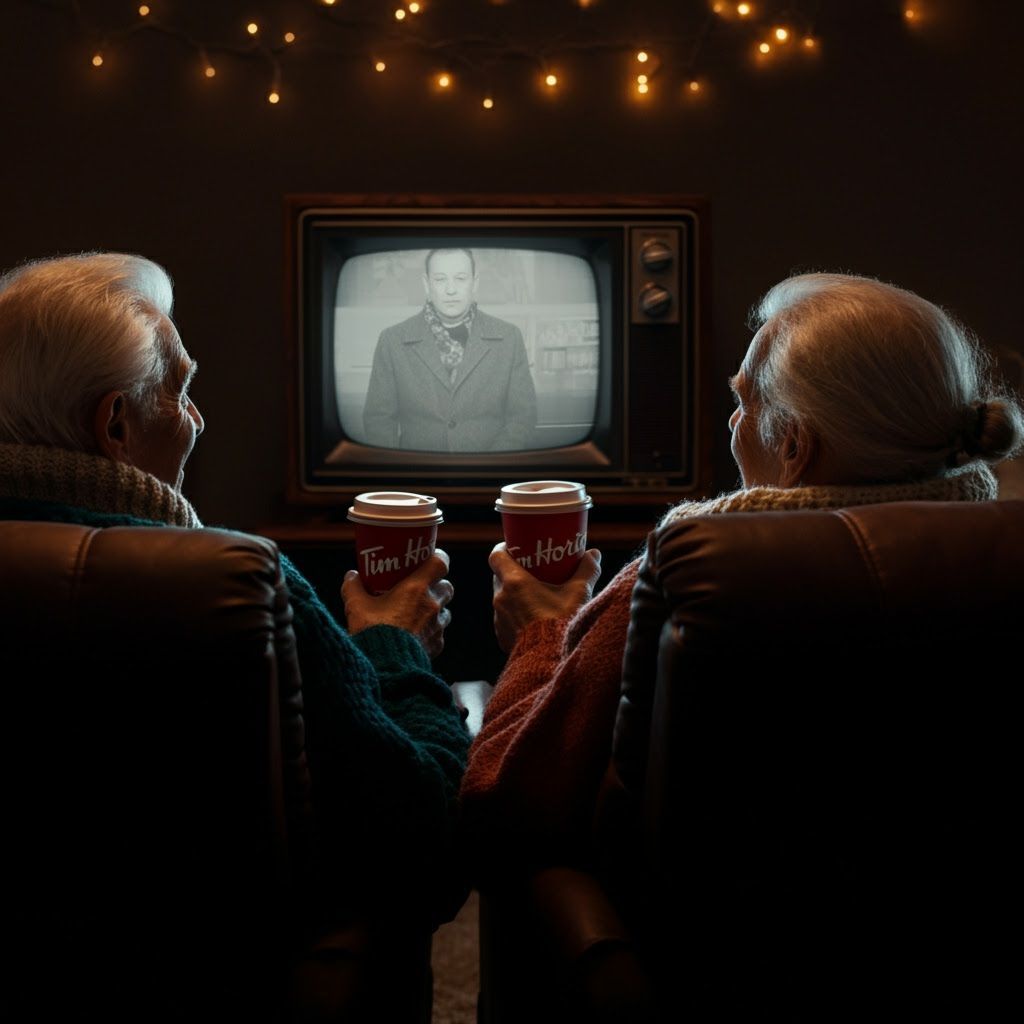 Cozy Couple Relaxing by Fireplace in Photorealistic Style