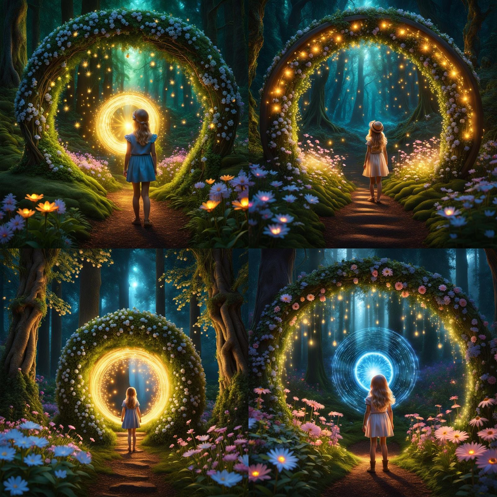 Enchanted Flower Portal to Another Dimension