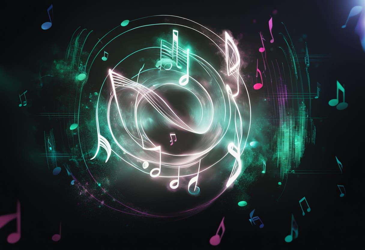 Electric Dreamscape in Vibrant Neon Lights