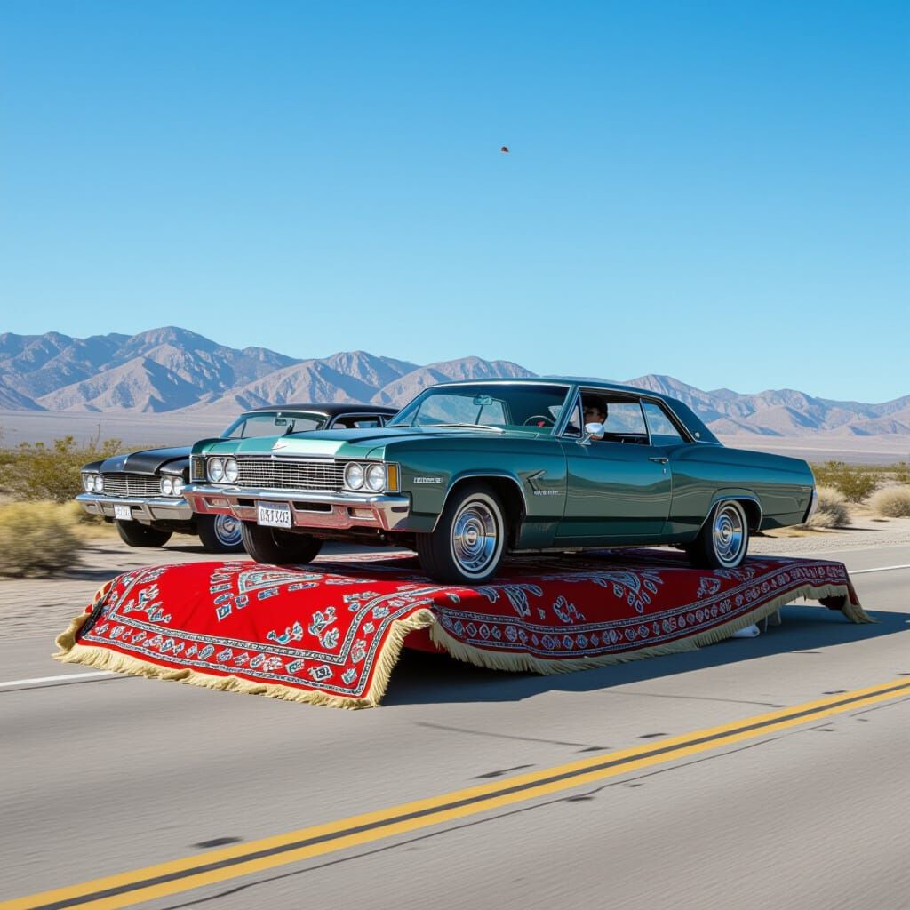 Magic Carpet Towing Wrecked Cars