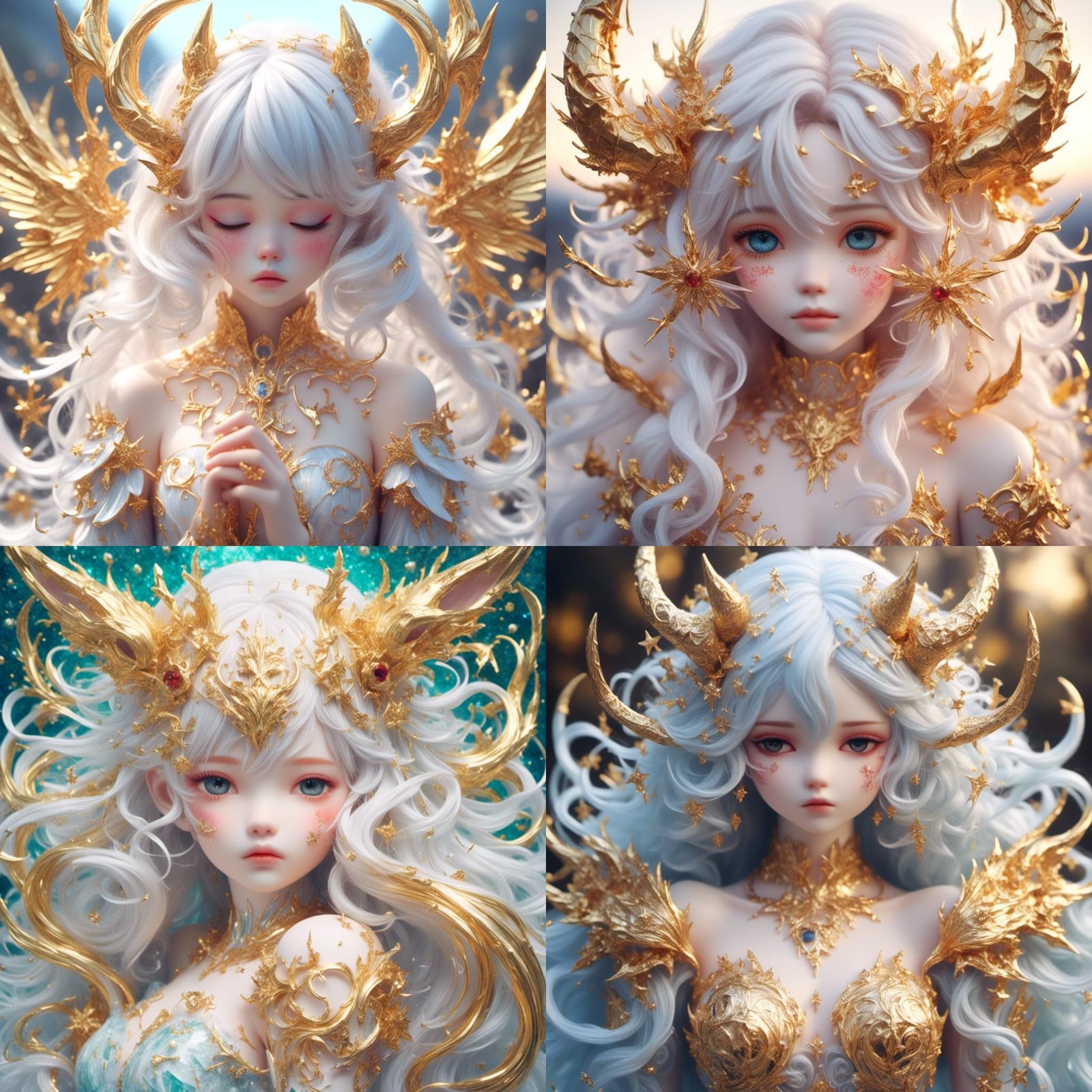 Animated Girl with Crystal Clear Eyes