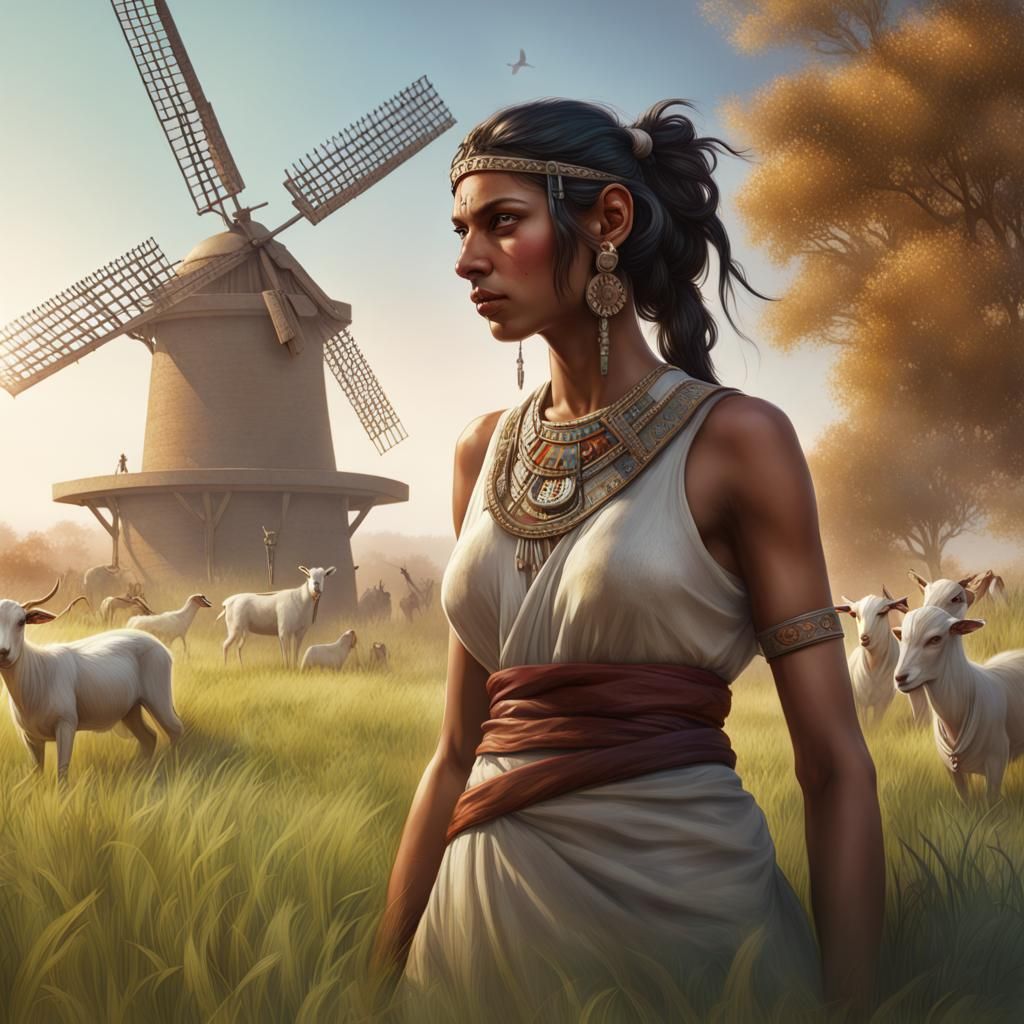 Harappan Civilization Scene in Hyperdetailed Style