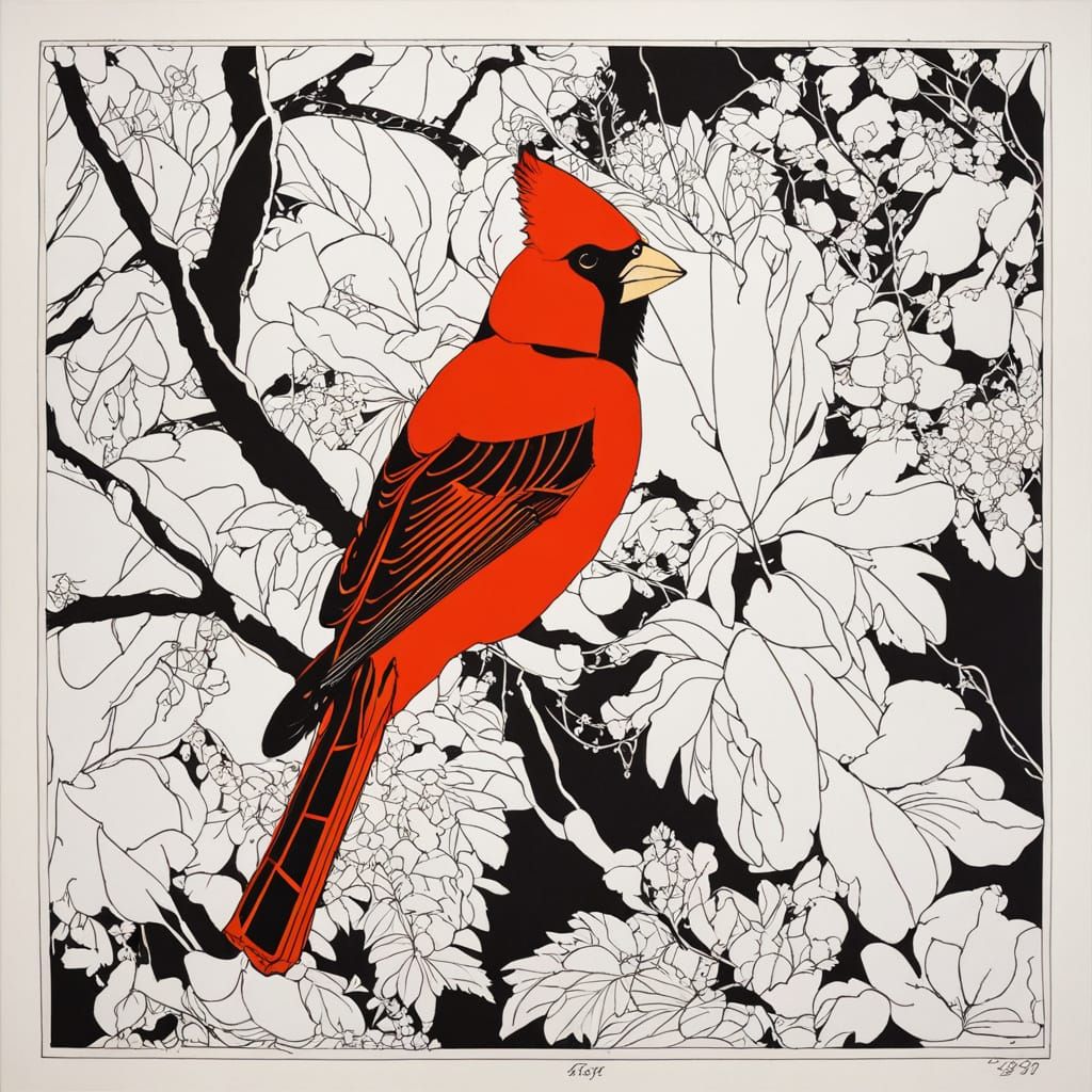 Vibrant Line Drawings in a Decadent Art Nouveau Style