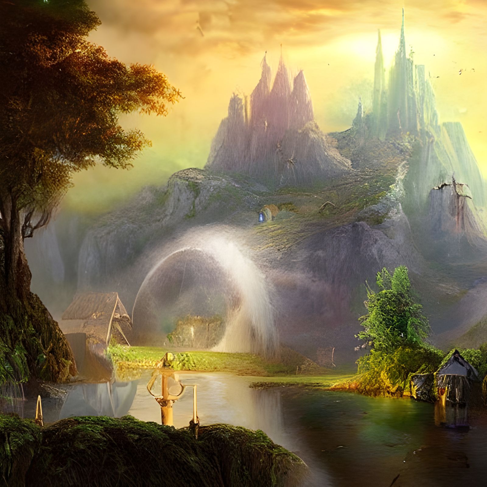 Magical Treasure Chest in Detailed Matte Painting