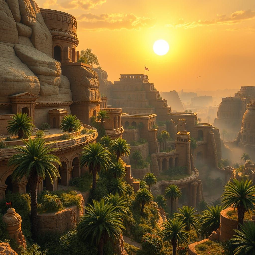 Hanging gardens of Babylon