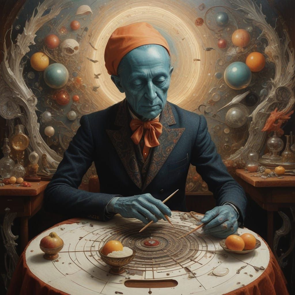 Using his 'Chart-O-Matic' for a Customer...